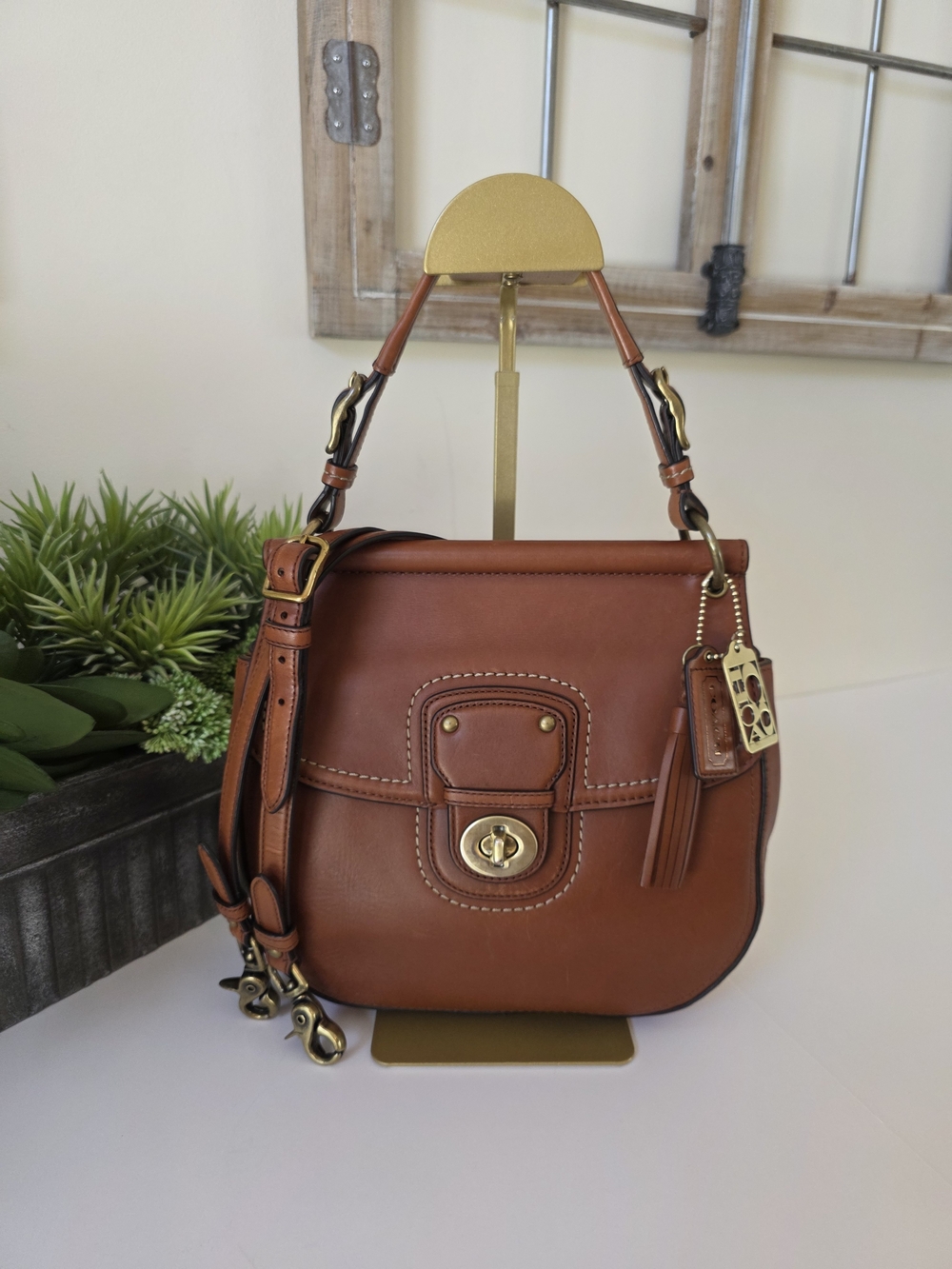 Coach Legacy 70th Anniversary Willis British Tan Leather Crossbody Shoulder Bag - Picture 2 of 16